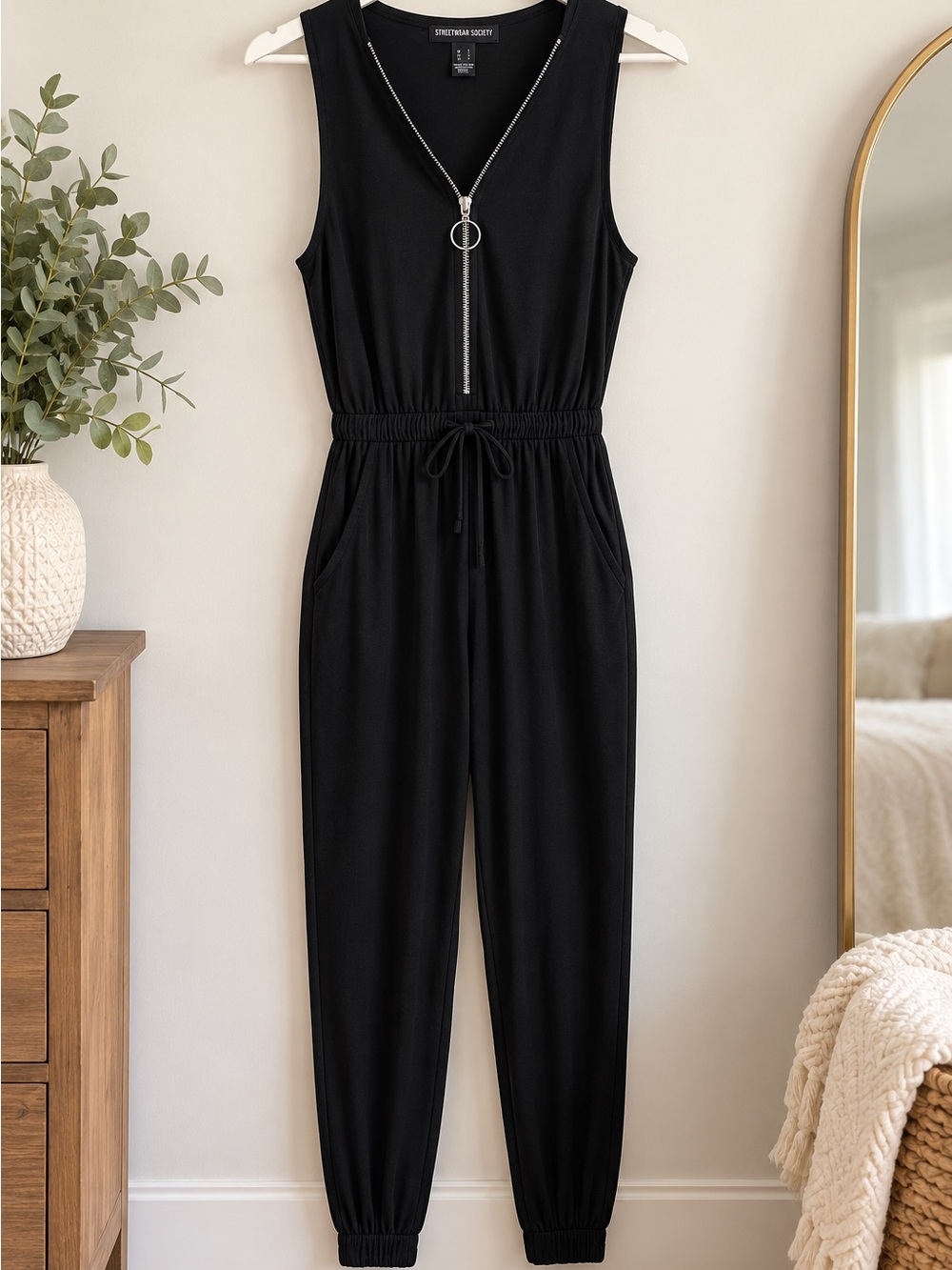 Urban Outfitters Black Stretch Jumpsuit Small